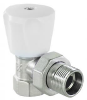 Терморегулирующий ручной клапан угловой 1/2 VT.007.LN.04